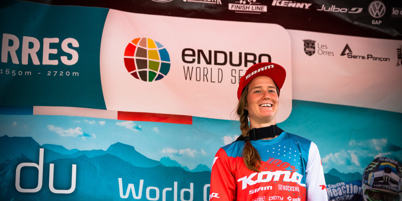 Miranda Miller Finishes Third at Les Orres EWS