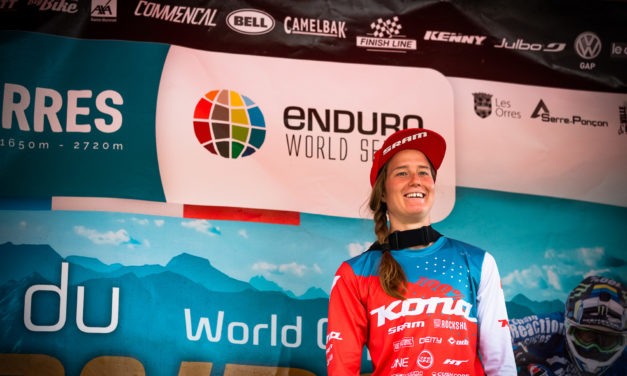 Miranda Miller Finishes Third at Les Orres EWS