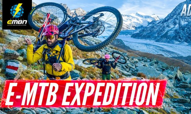 Extreme Alpine E-Mountain Biking On Swiss Glaciers!