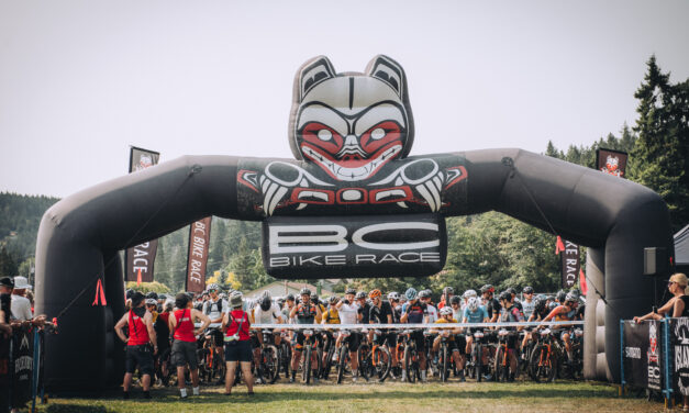 The View from (Just Behind) the Front of the BC Bike Race
